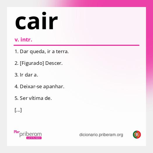 Significado de cair